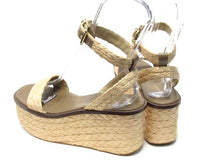 Michael Kors Sandra Flatform Ankle Strap Sandal (Women's) - Husk - Sz 9 M