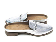 Aerosoles Erik Loafer Mule Flat Slide (Women's) - Metallic Silver - Sz 8 M
