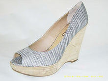 Splendid Women's Layla Striped Platform Wedge - Smoke Linen - 9.5 M