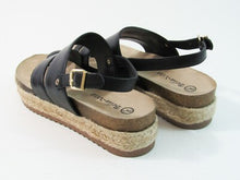 Bella Vita Rosta Espadrille Platform Sandal - Black - 9 W