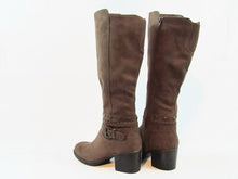 White Mountain Paulina Faux Suede Knee High Boot - Brown - Sz 7.5 M; 38 EU
