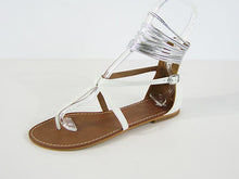 BP Santiago Flat Sandal - White - Sz 7.5 M