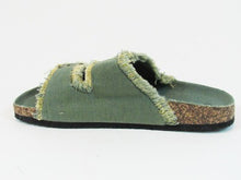 Olivia Miller Positano Slde Sandal (Women's) - Denim - 7 M; 37.5 EU