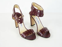 Jimmy Choo Veto Studded Sandal - Vino - 37.5 EU; 7 US