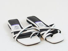 Topshop Hippie Square Toe Slide Sandal (Women's) - White - Sz 10.5 M