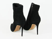 Something Navy Arianna Ruched Bootie (Women) - Suede Black - Sz 7 M; 37.5 EU