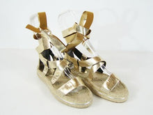 Rebecca Minkoff Gila Platform Espadrille Sandal - Gold - Sz 35.5 EU; 5.5 US