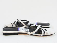 Topshop Hippie Square Toe Slide Sandal (Women's) - White - Sz 10.5 M