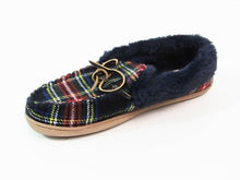 1901 Poppy Faux Fur Lined Moc Slipper - Navy/Red - 7 M