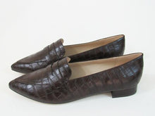 Marc Fisher Feud2 Pointed Toe Loafer (Women's) - Brown Embossed - Sz 8 M