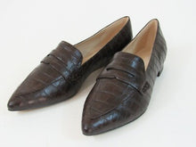 Marc Fisher Feud2 Pointed Toe Loafer (Women's) - Brown Embossed - Sz 8 M