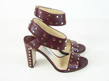 Jimmy Choo Veto Studded Sandal - Vino - 37.5 EU; 7 US