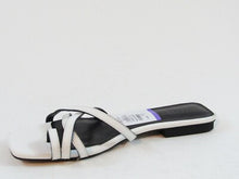 Topshop Hippie Square Toe Slide Sandal (Women's) - White - Sz 10.5 M