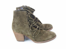 Sam Edelman Millard Ankle Boot - Deep Moss Suede - Sz 8 M