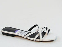 Topshop Hippie Square Toe Slide Sandal (Women's) - White - Sz 10.5 M