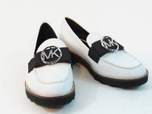 Michael Kors Vachetta/Grosgrain Loafer (Women's) - White - Sz 5.5 M