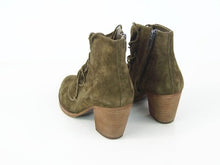 Sam Edelman Millard Ankle Boot - Deep Moss Suede - Sz 8 M
