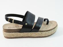 Bella Vita Rosta Espadrille Platform Sandal - Black - 9 W