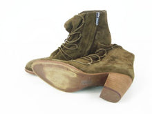 Sam Edelman Millard Ankle Boot - Deep Moss Suede - Sz 8 M