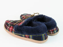 1901 Poppy Faux Fur Lined Moc Slipper - Navy/Red - 6 M