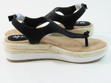 Style & Co. Balii Platform Wedge Sandal (Women's) - Black - 7.5 M