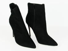 Something Navy Arianna Ruched Bootie (Women) - Suede Black - Sz 7 M; 37.5 EU