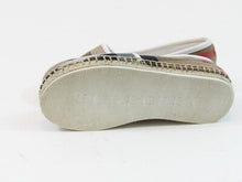 Burberry Kid Check Espadrille Flat - Off White/Tan - 27 (Kid)