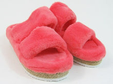 Olivia Miller Ortona Faux Fur Platform Sandal (Women's) - Orange - 8 M