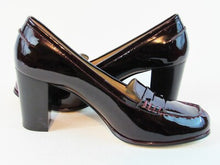Michael Kors Patent Leather Block Heeled Pump - Wine - 9 M