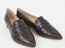 Marc Fisher Feud2 Pointed Toe Loafer (Women's) - Brown Embossed - Sz 8 M