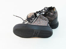 Giuseppe Zanotti Glitter High Top Dbl Zip Sneakers - Black - Size 19 (Toddler)