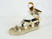 Rebecca Minkoff Gila Platform Espadrille Sandal - Gold - Sz 35.5 EU; 5.5 US
