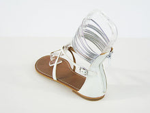 BP Santiago Flat Sandal - White - Sz 7.5 M