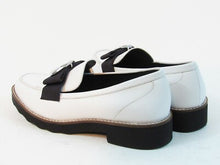 Michael Kors Vachetta/Grosgrain Loafer (Women's) - White - Sz 5.5 M