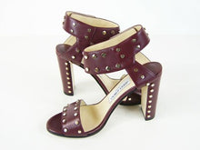 Jimmy Choo Veto Studded Sandal - Vino - 37.5 EU; 7 US