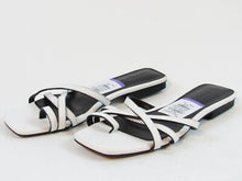 Topshop Hippie Square Toe Slide Sandal (Women's) - White - Sz 10.5 M