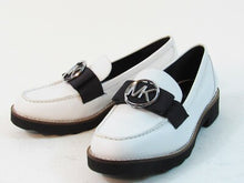 Michael Kors Vachetta/Grosgrain Loafer (Women's) - White - Sz 5.5 M