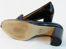 Michael Kors Patent Leather Block Heeled Pump - Wine - 9 M