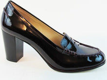 Michael Kors Patent Leather Block Heeled Pump - Wine - 9 M