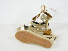 Rebecca Minkoff Gila Platform Espadrille Sandal - Gold - Sz 35.5 EU; 5.5 US