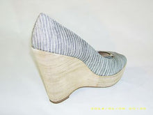 Splendid Women's Layla Striped Platform Wedge - Smoke Linen - 9.5 M