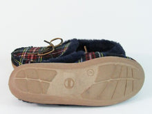 1901 Poppy Faux Fur Lined Moc Slipper - Navy/Red - 6 M