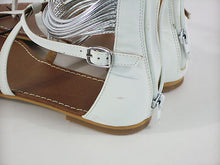 BP Santiago Flat Sandal - White - Sz 7.5 M