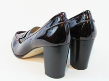 Michael Kors Patent Leather Block Heeled Pump - Wine - 9 M