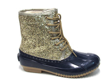 Sugar Skylar Gold Glitter Duck Boot (Women's) - Navy - Sz 7 M
