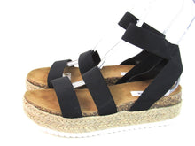 Steve Madden Kimmie Flatform Espadrille Sandal (Women's) - Black - 11 M; 43.5 EU