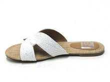 Dolce Vita Geeya Rafia Flat Slide Sandal (Women's) - Ivory - Sz 6 M