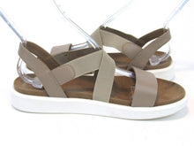 Giani Bernini Flixii Faux Leather Flat Sandal (Women's) - Sand - Sz 9.5 M