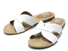 Dolce Vita Geeya Rafia Flat Slide Sandal (Women's) - Ivory - Sz 6 M