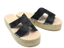 Beach by Matisse Cool Off Espadrille Platform Sandal (Women's) - Black - Sz 10 M